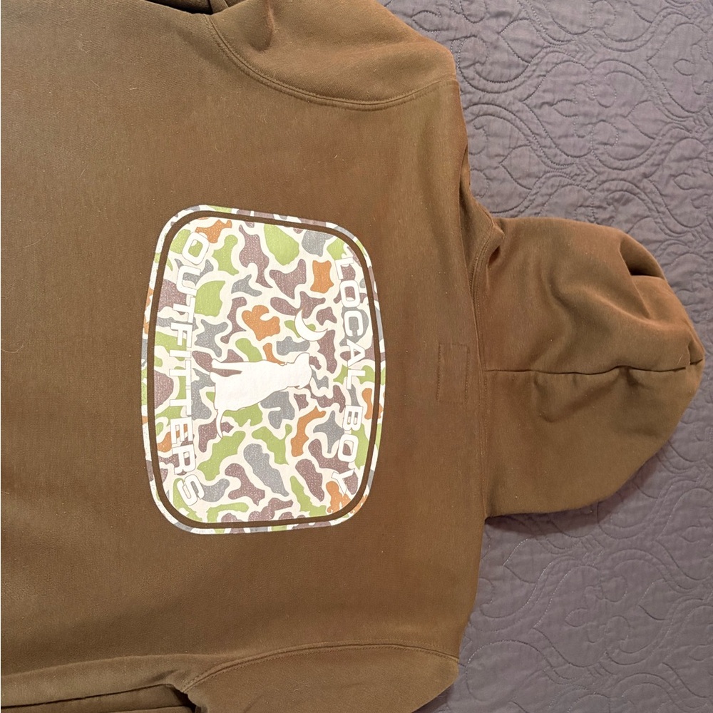 Local Boy Outfitters Men's Tan Hoodie - Picture 3 of 4
